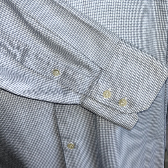 Sisley- Vintage Button Down Dress Shirt with Barrell Cuff 16.5/34 MADE in Italy - Picture 4 of 11